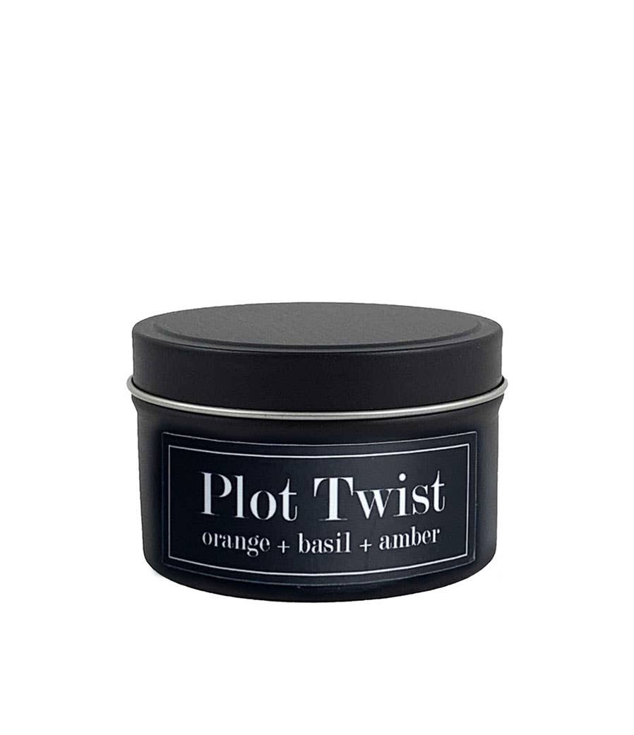 Plot Twist 4oz Candle - Orange + Tunisian Basil + Amber