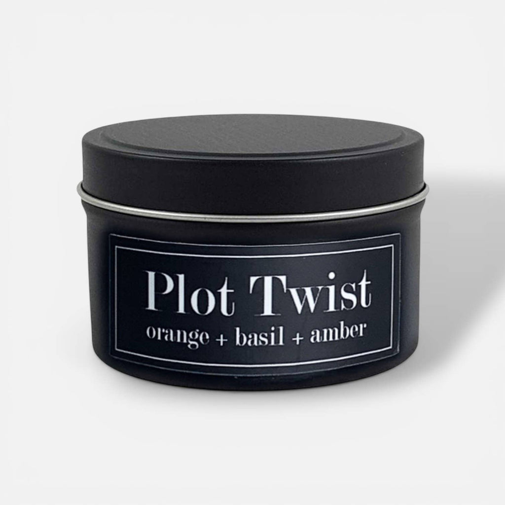 Plot Twist 4oz Candle - Orange + Tunisian Basil + Amber