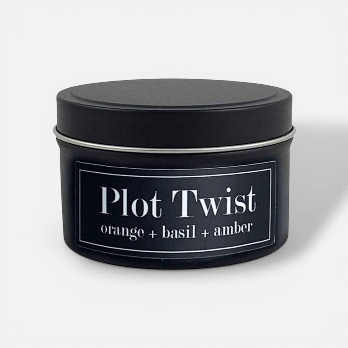 Plot Twist 4oz Candle - Orange + Tunisian Basil + Amber